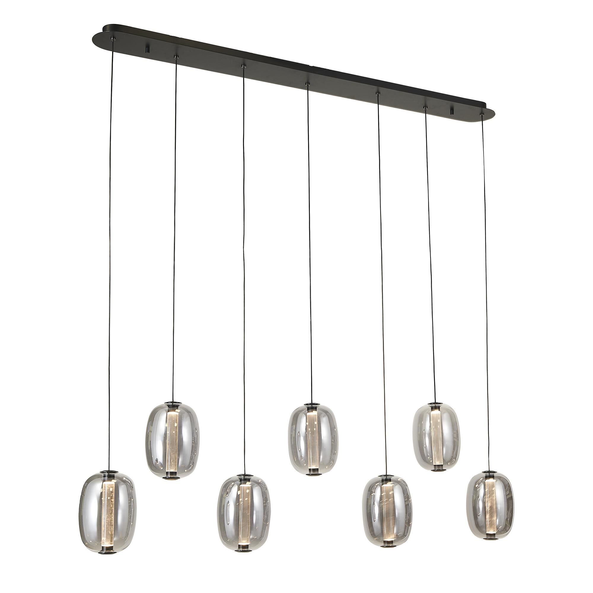 Shown in Black finish and Dark Smoke glass