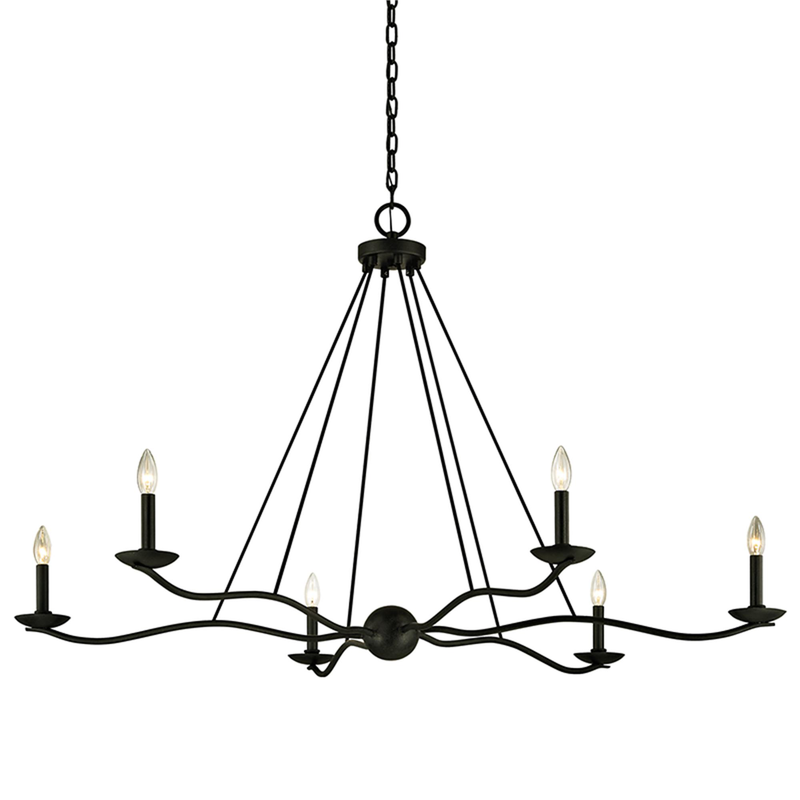 Sawyer 32 Inch Chandelier by Troy Lighting