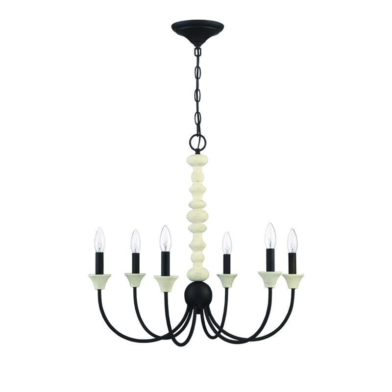 Meadow Place 24 Inch 6 Light Chandelier by Craftmade