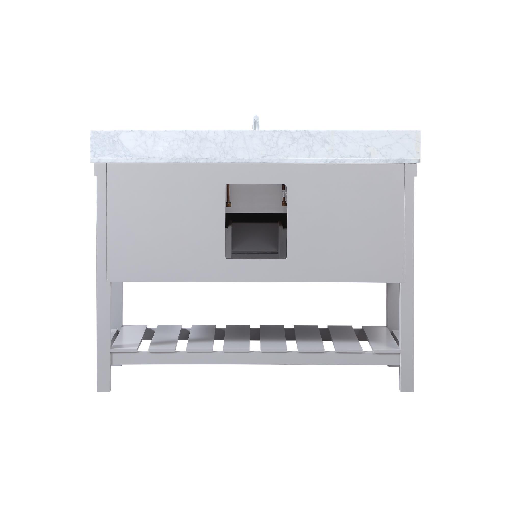 Shown in Grey finish and With Backsplash accent