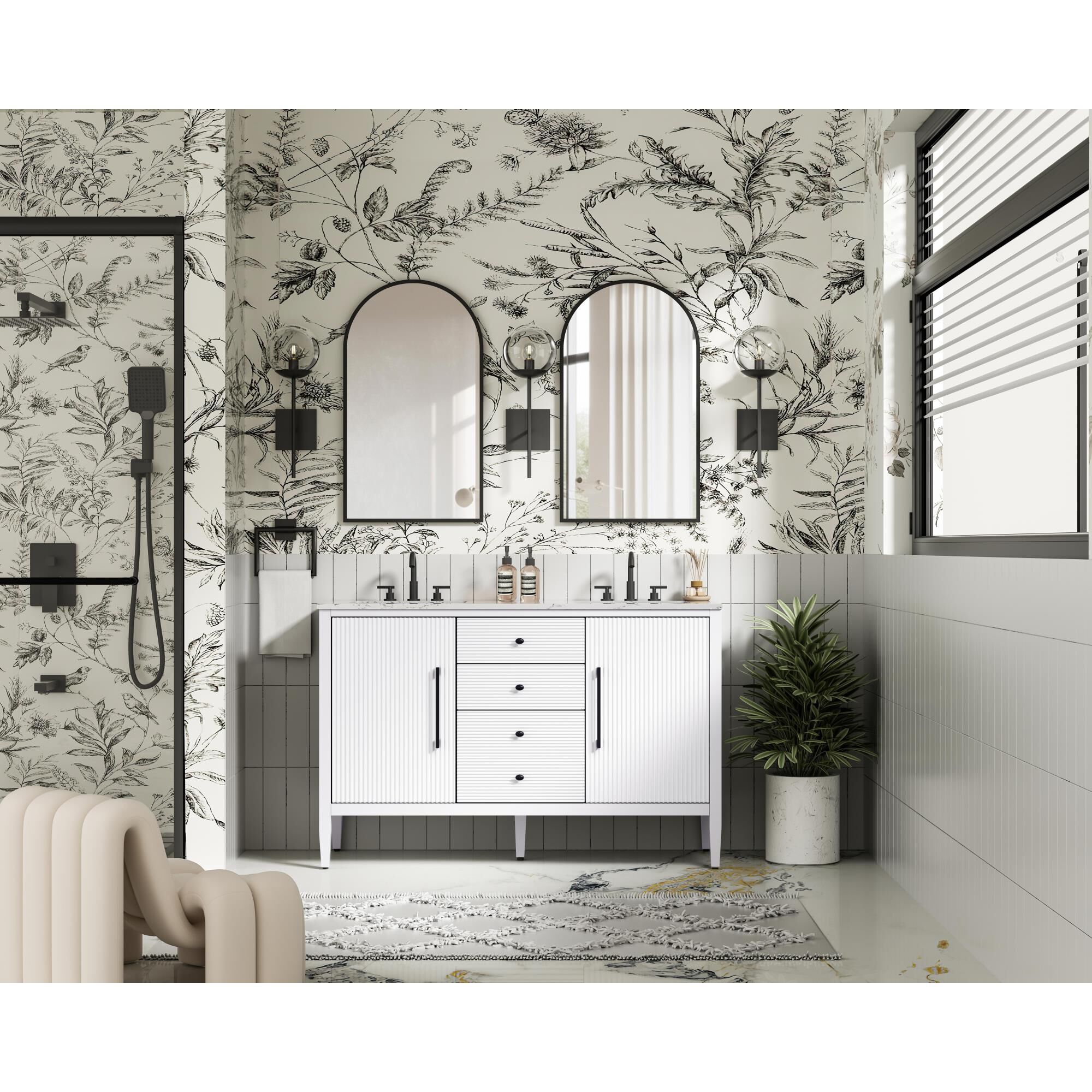 Blakely 54 Inch Bath Vanity by Elegant Dcor