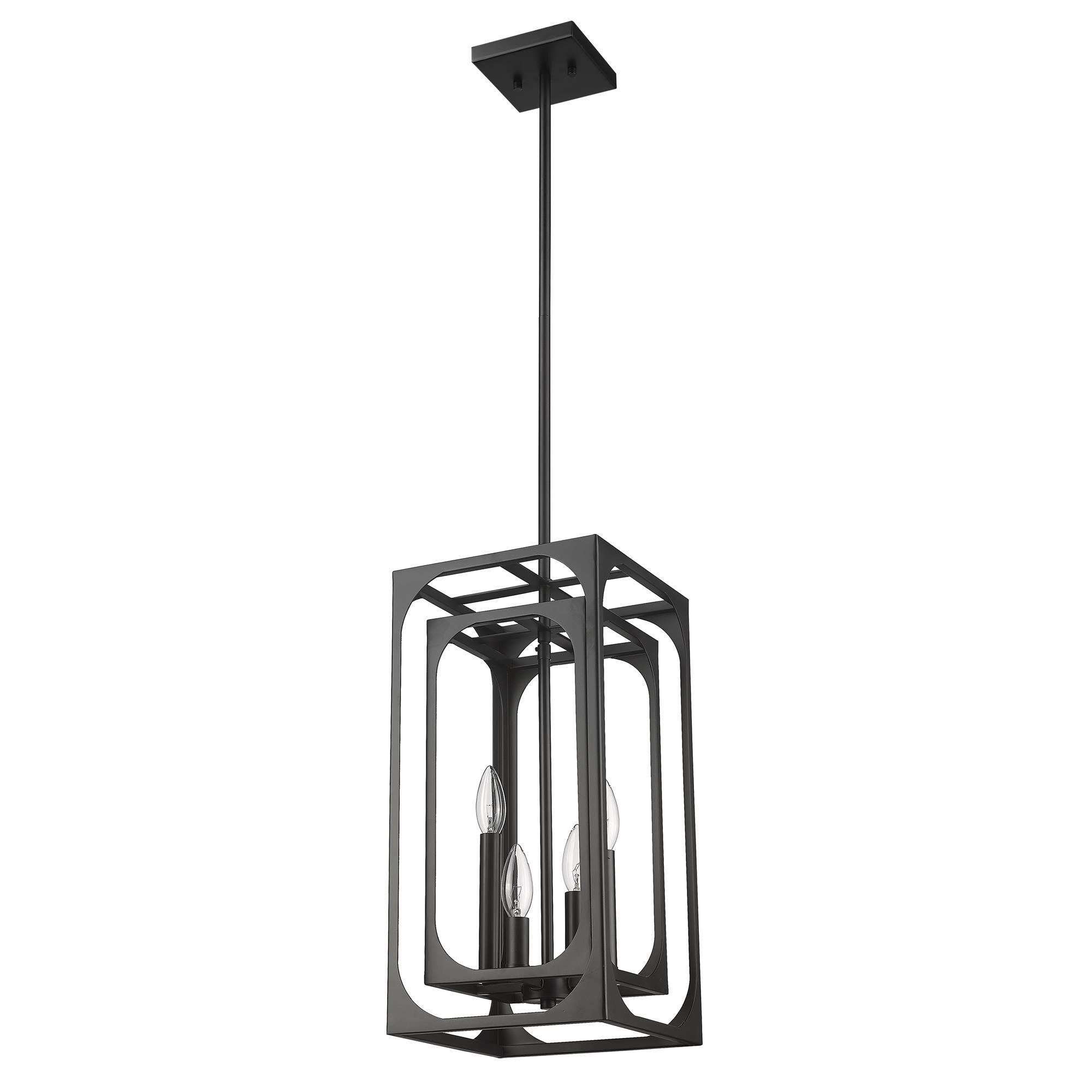 Shown in Matte Black finish and Steel shade