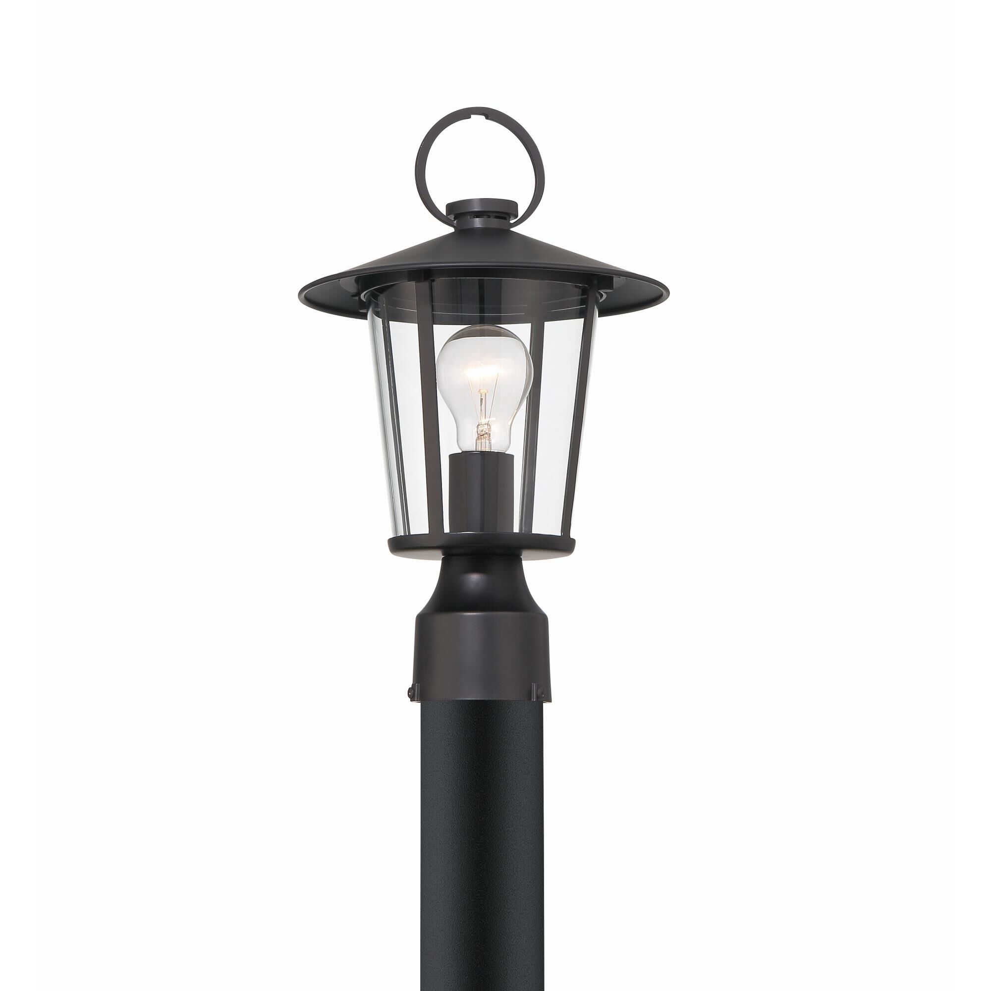 Shown in Matte Black finish and Clear glass and Clear Glass shade