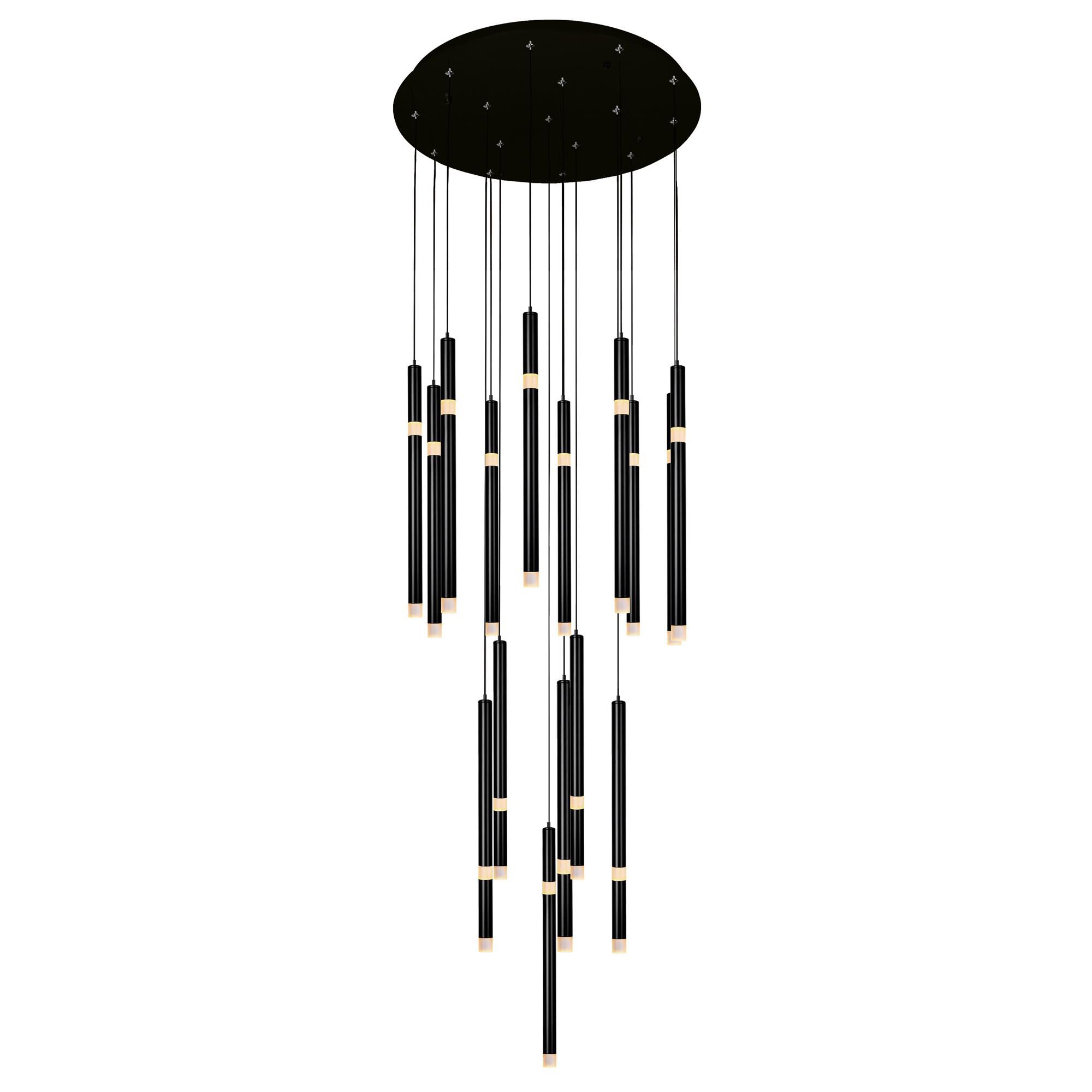 CWI Lighting Flute 24 Inch LED Multi Light Pendant