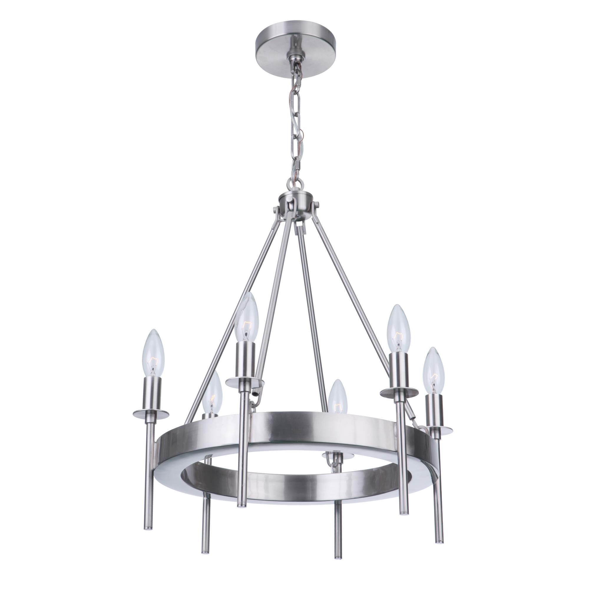 Larrson 17 Inch 6 Light Mini Chandelier by Craftmade