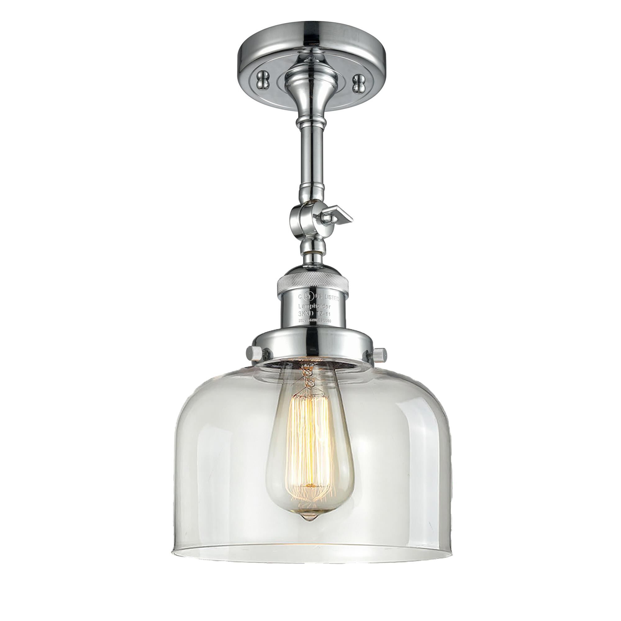 Bruno Marashlian Large Bell 8 Inch 1 Light Semi Flush Mount by Innovations Lighting