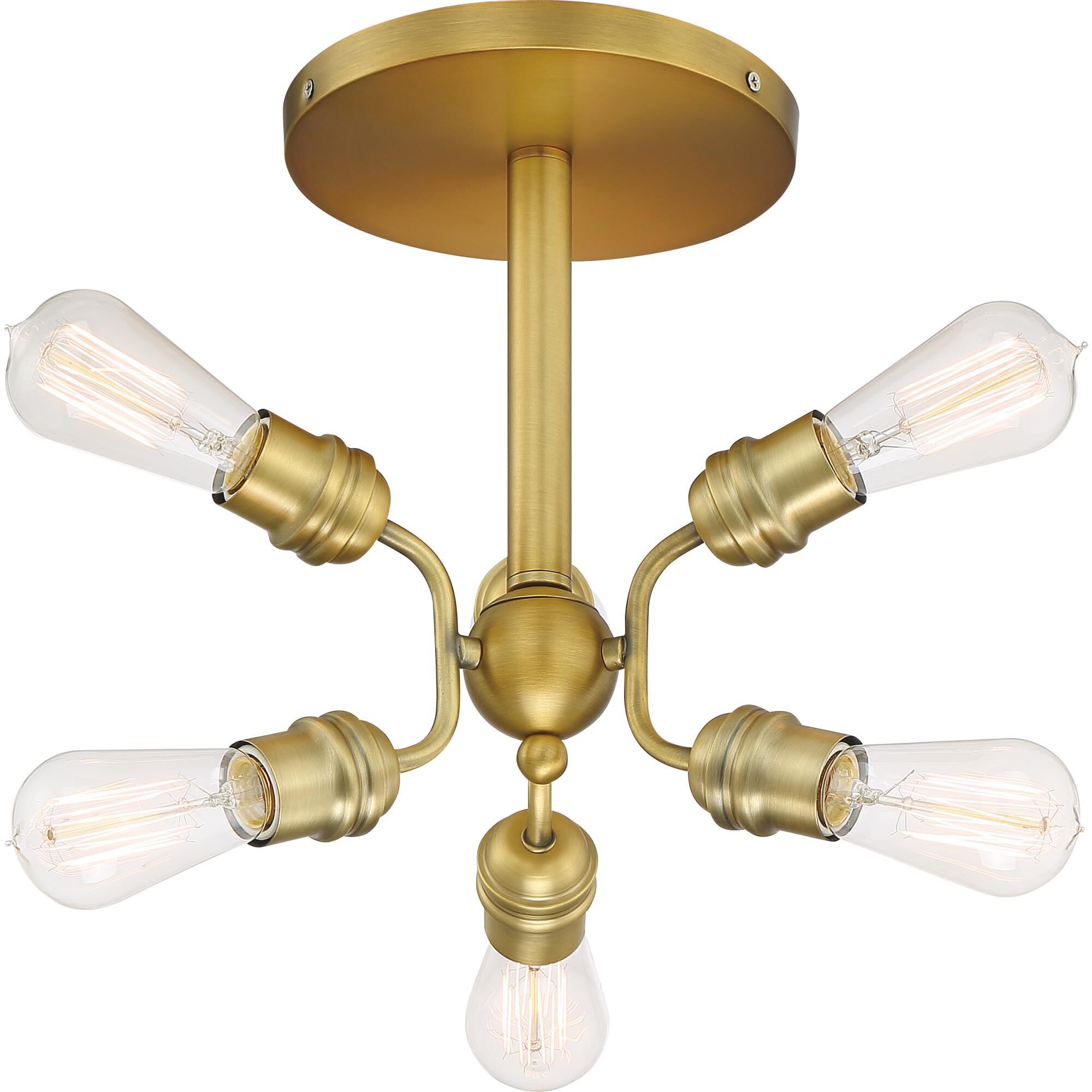 Faraday 16 Inch 6 Light Semi Flush Mount by Nuvo Lighting