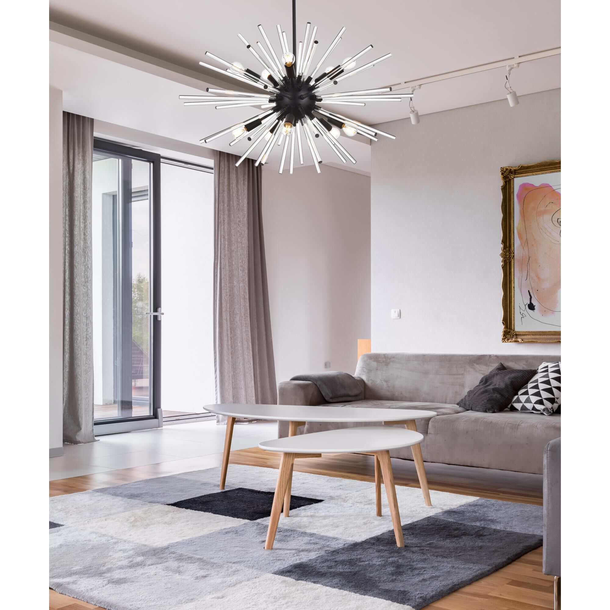 Sienna 32 Inch 10 Light Chandelier by Elegant Lighting