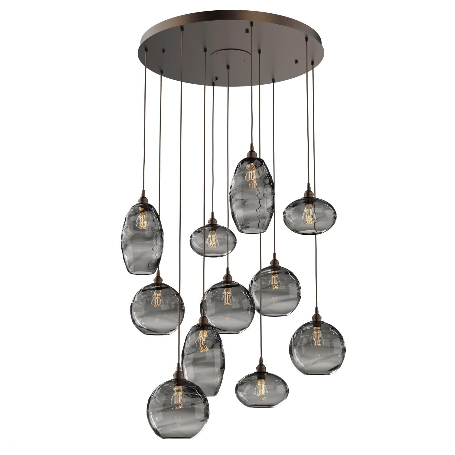 Misto 36 Inch 11 Light Multi Light Pendant by Hammerton Studio