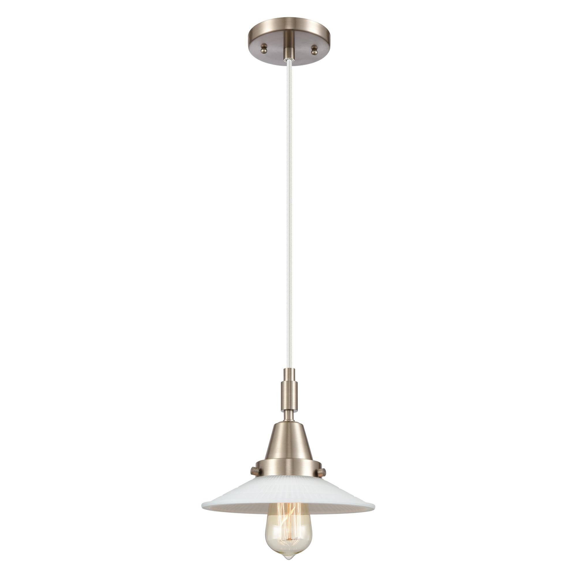 Bruno Marashlian Halophane 9 Inch Mini Pendant by Innovations Lighting