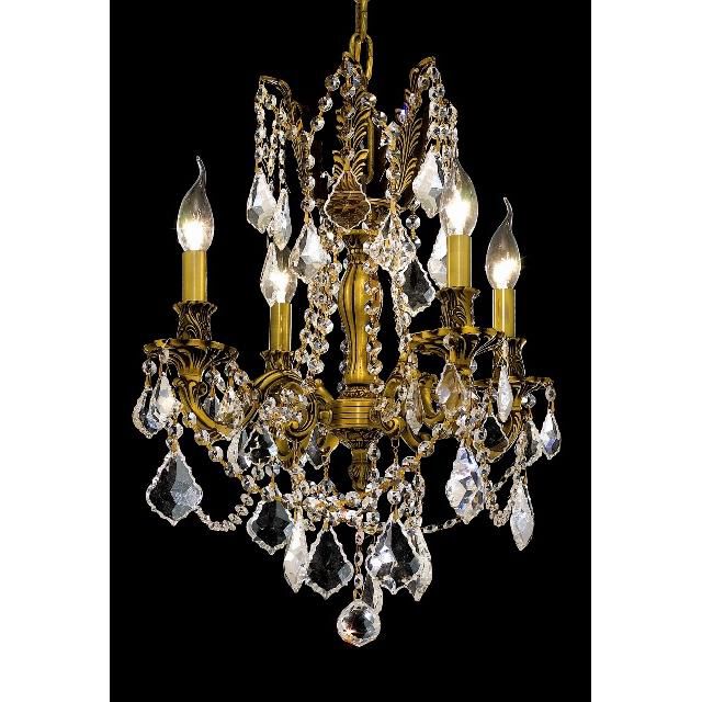 Rosalia 17 Inch 4 Light Mini Chandelier by Elegant Lighting