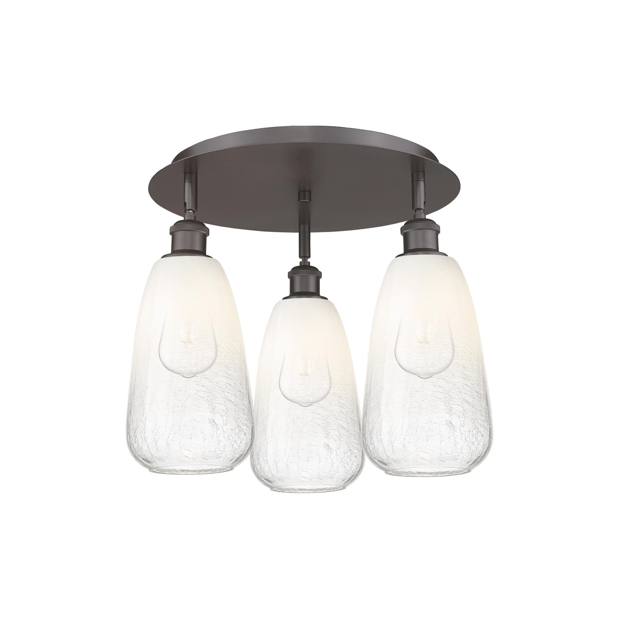 Bruno Marashlian Brookhaven Almond 18 Inch Flush Mount by Innovations Lighting