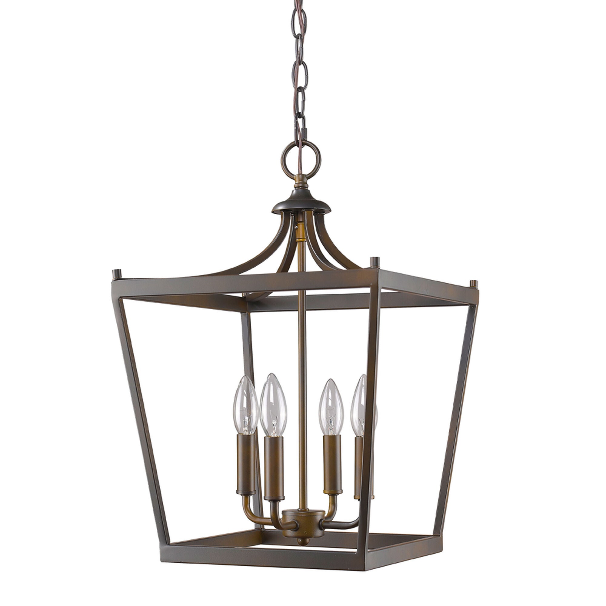 Shown in Oil Rubbed Bronze finish and -- glass and -- shade