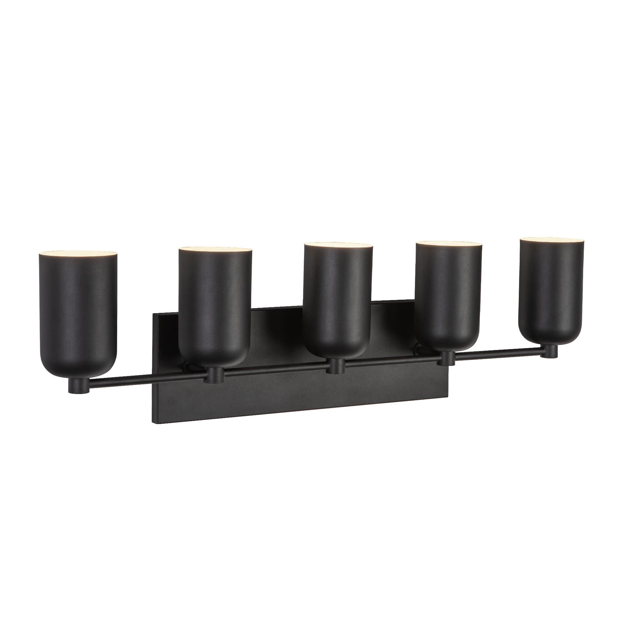 Shown in Black finish and Steel shade