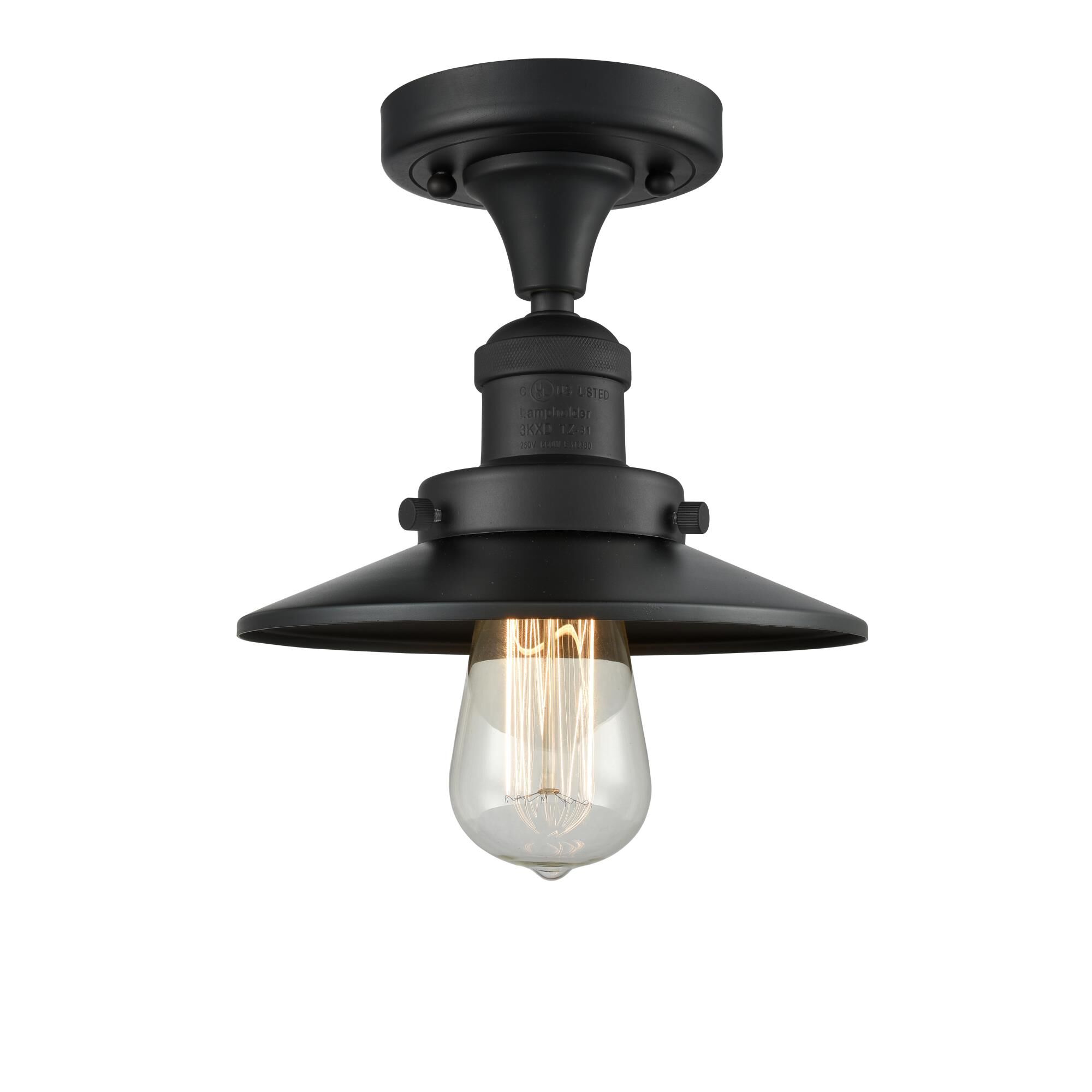 Bruno Marashlian Railroad 7 Inch 1 Light Semi Flush Mount by Innovations Lighting
