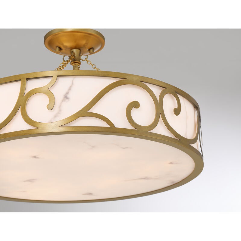 Halstead 20 Inch Semi Flush Mount by Savoy House