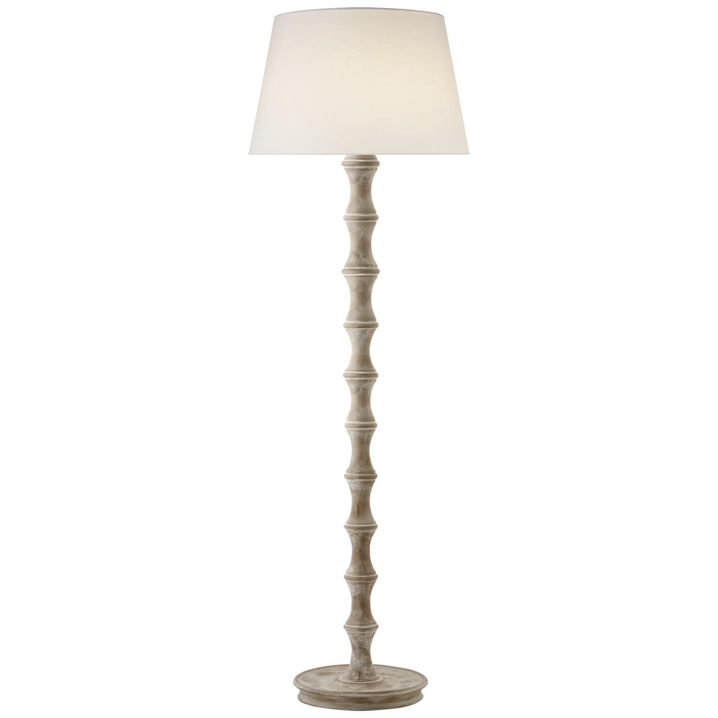 Shown in Belgian White finish and Linen shade