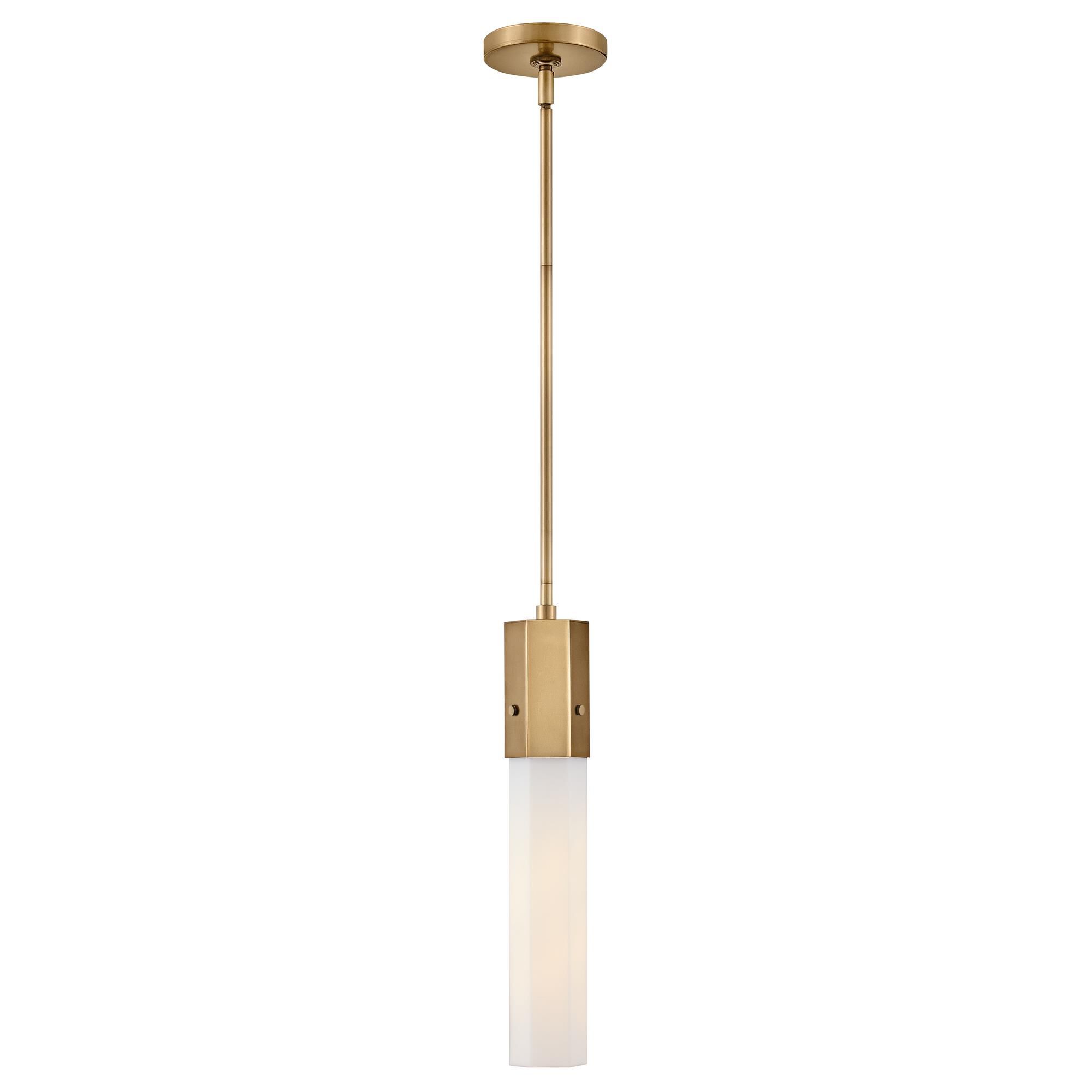 Shown in Heritage Brass finish and Etched glass