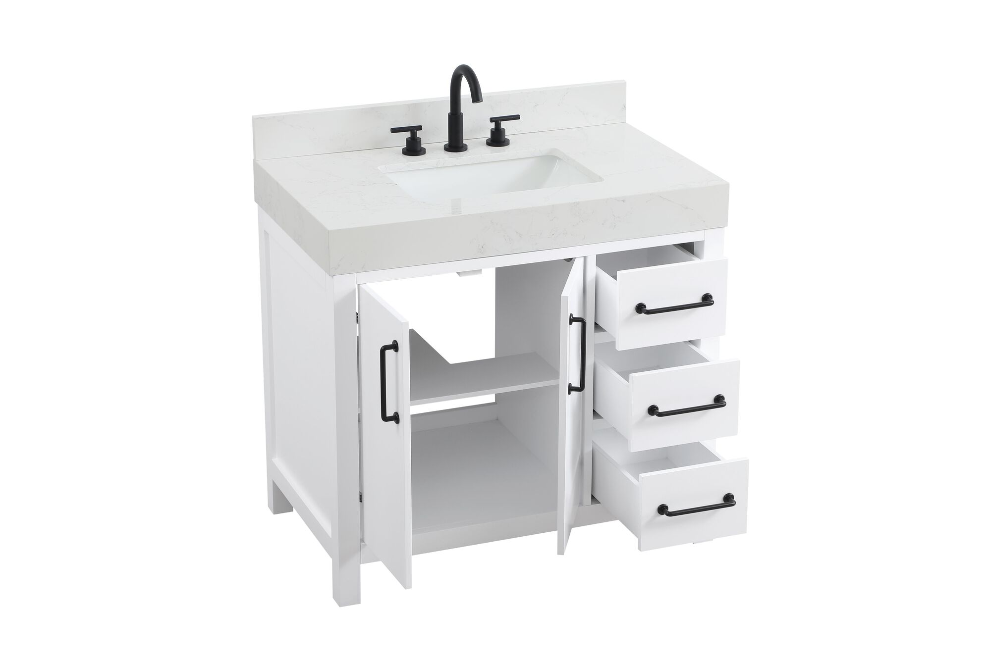 Shown in White finish