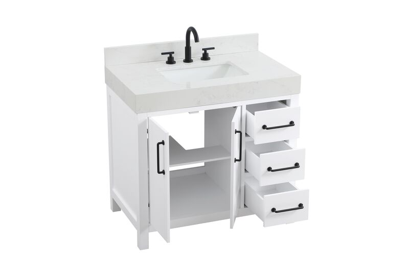 Nathan 36 Inch Bath Vanity by Elegant Dcor