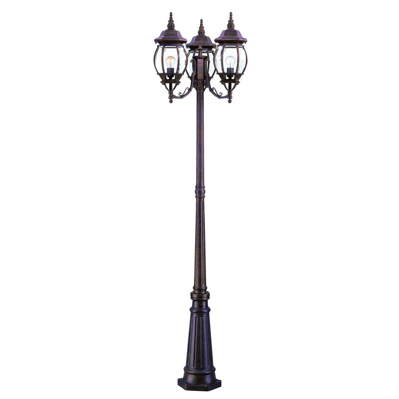 Chateau 85 Inch Tall 3 Light Outdoor Post Lamp by Acclaim Lighting