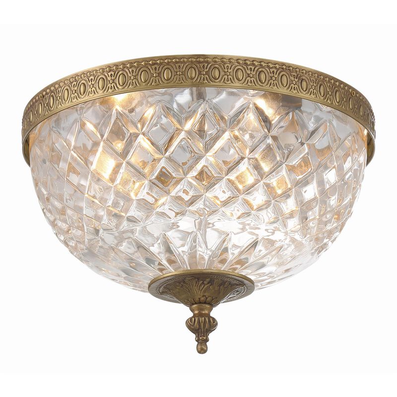 Ceiling 10 Inch 2 Light Semi Flush Mount by Crystorama