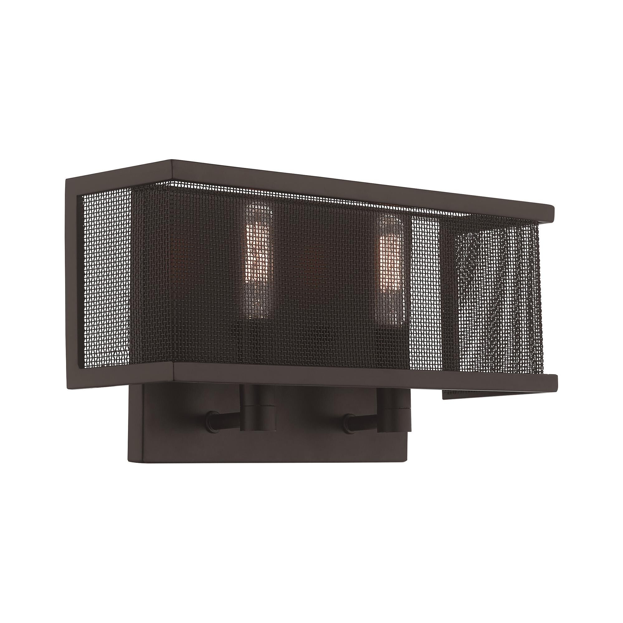 Shown in Bronze finish and Bronze Stainless Steel Mesh shade