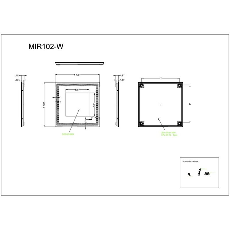 30 Inch Tall LED Lighted Mirror by Craftmade