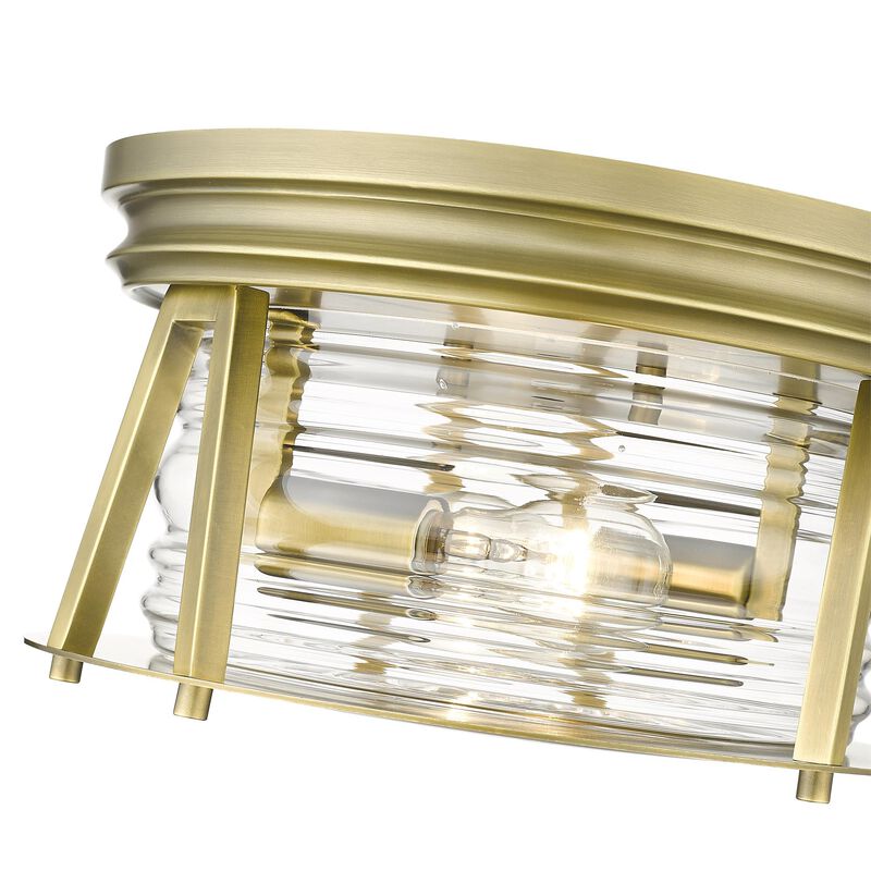 Cape Harbor 12 Inch 2 Light Flush Mount by Z-Lite