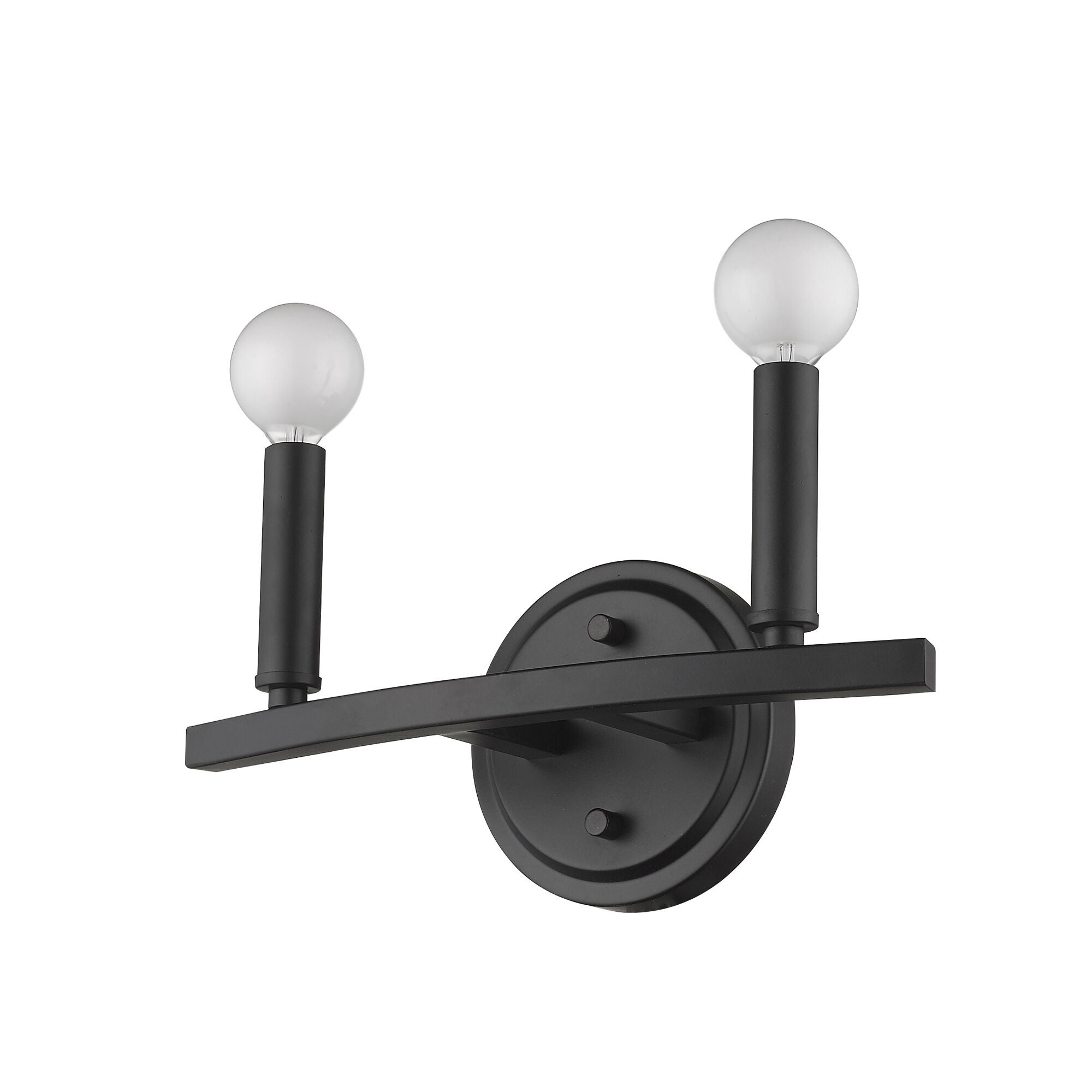 Shown in Matte Black finish and -- glass and -- shade