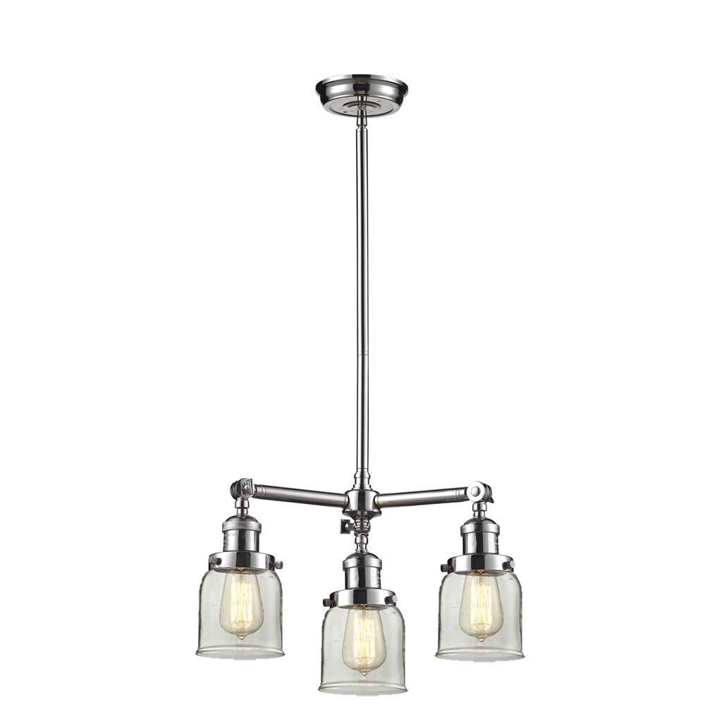 Shown in Polished Nickel finish and Clear glass