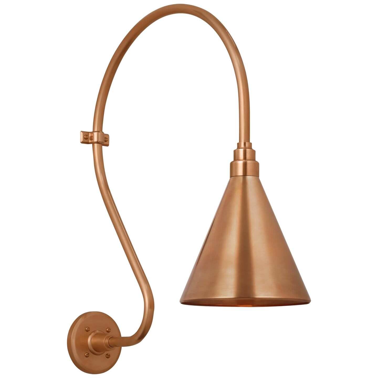 Shown in Soft Copper finish and Copper shade