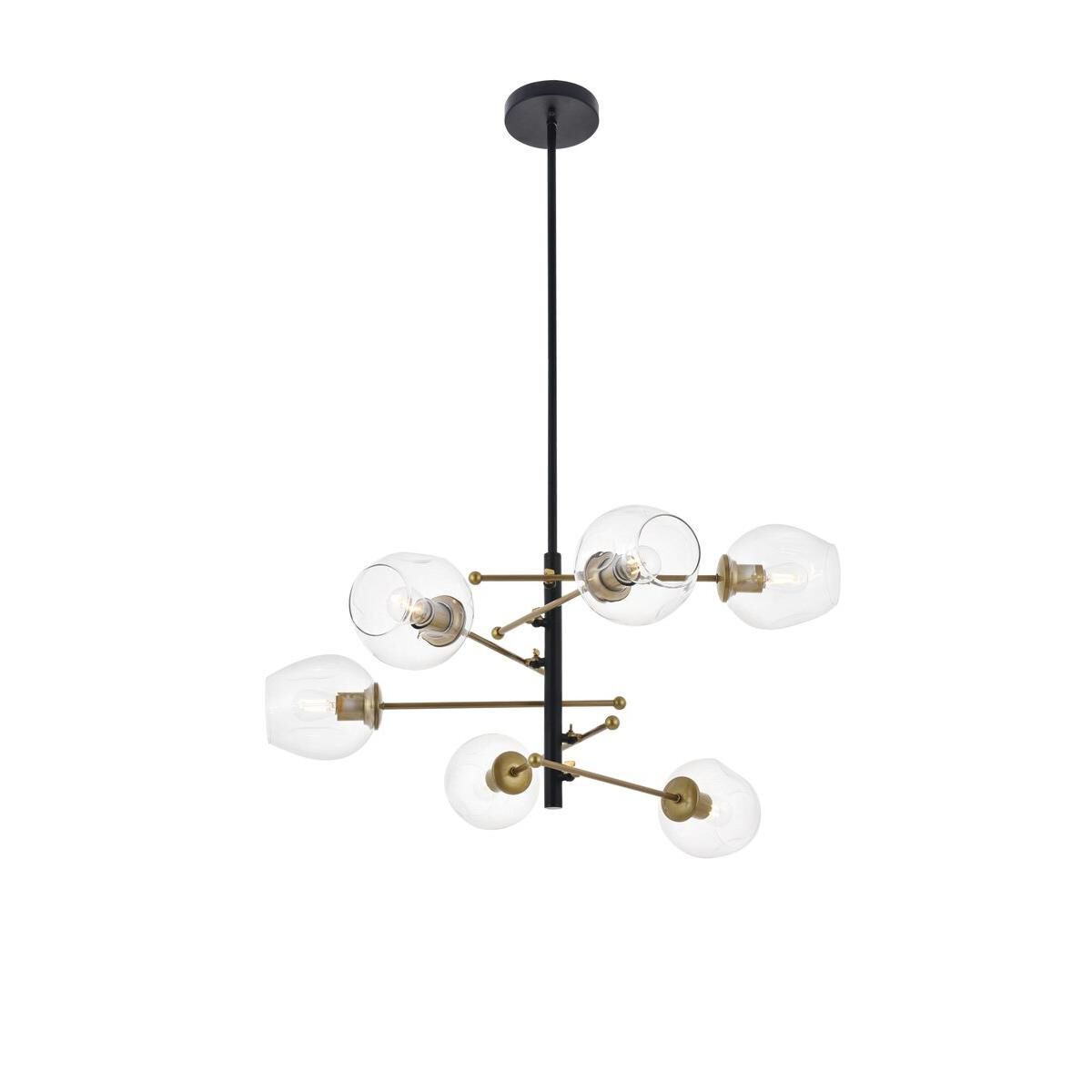 Paragon 32 Inch 6 Light Multi Light Pendant by Elegant Lighting