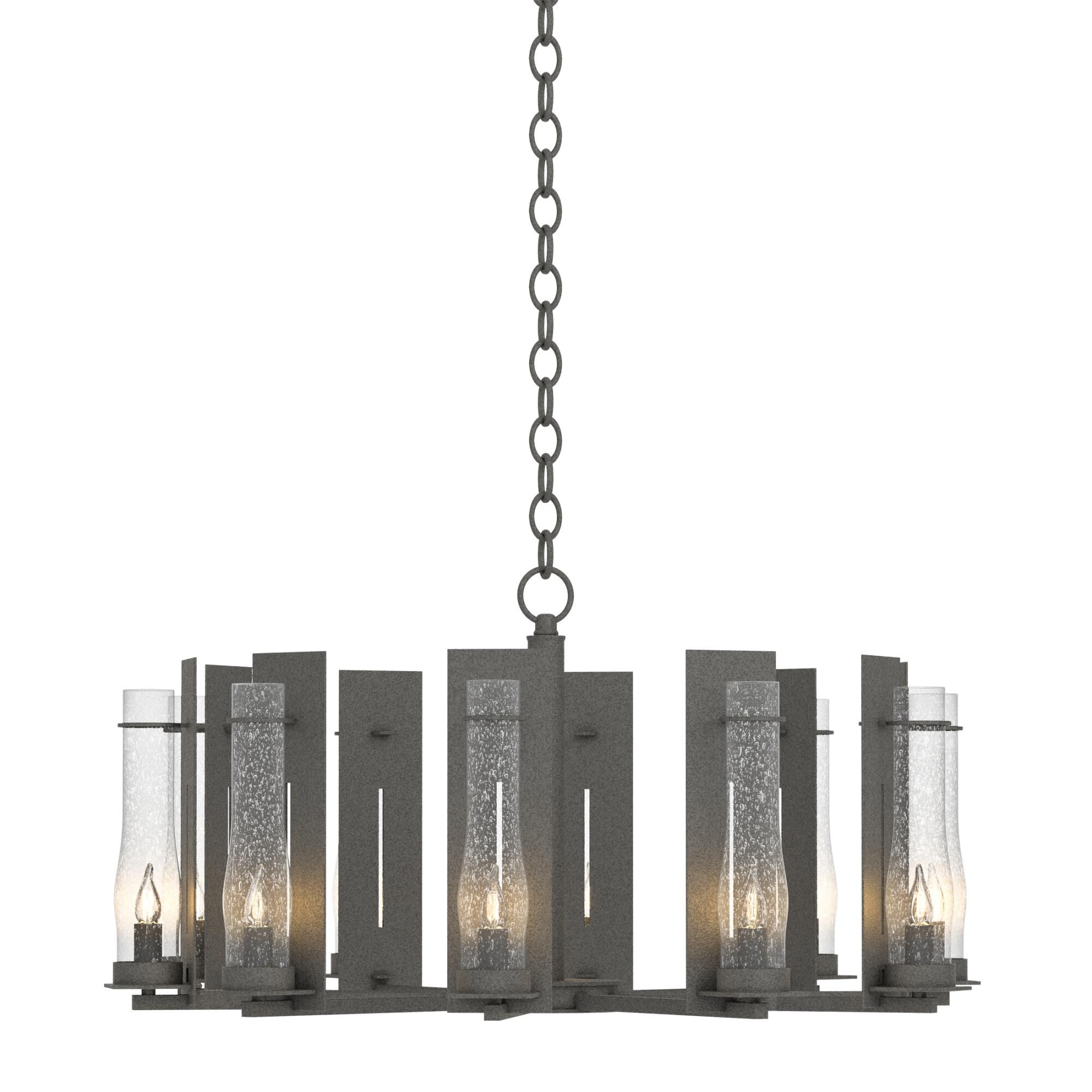 New Town 30 Inch 10 Light Chandelier by Hubbardton Forge