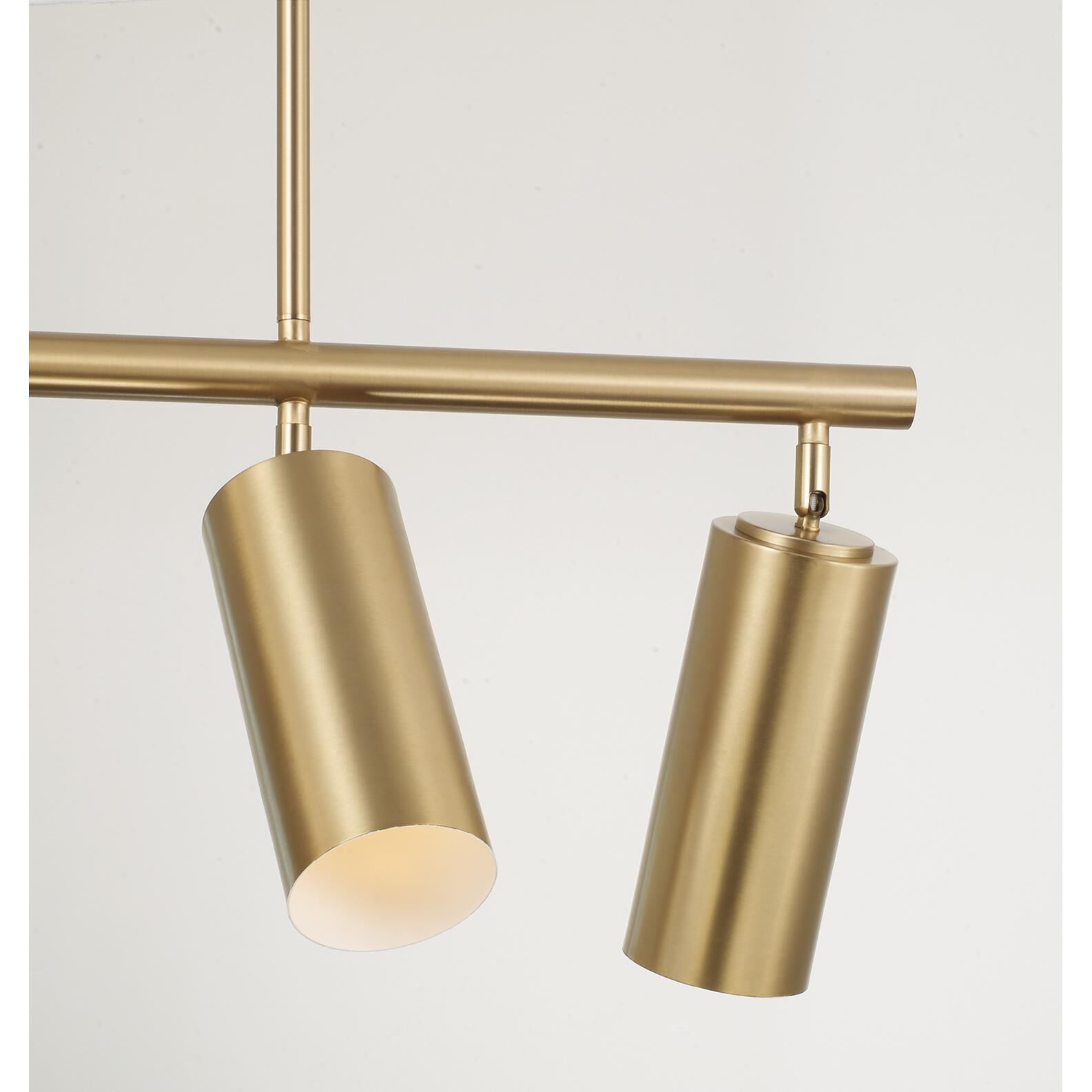 Shown in Aged Brass finish and Aged Brass Metal s With White Interior shade