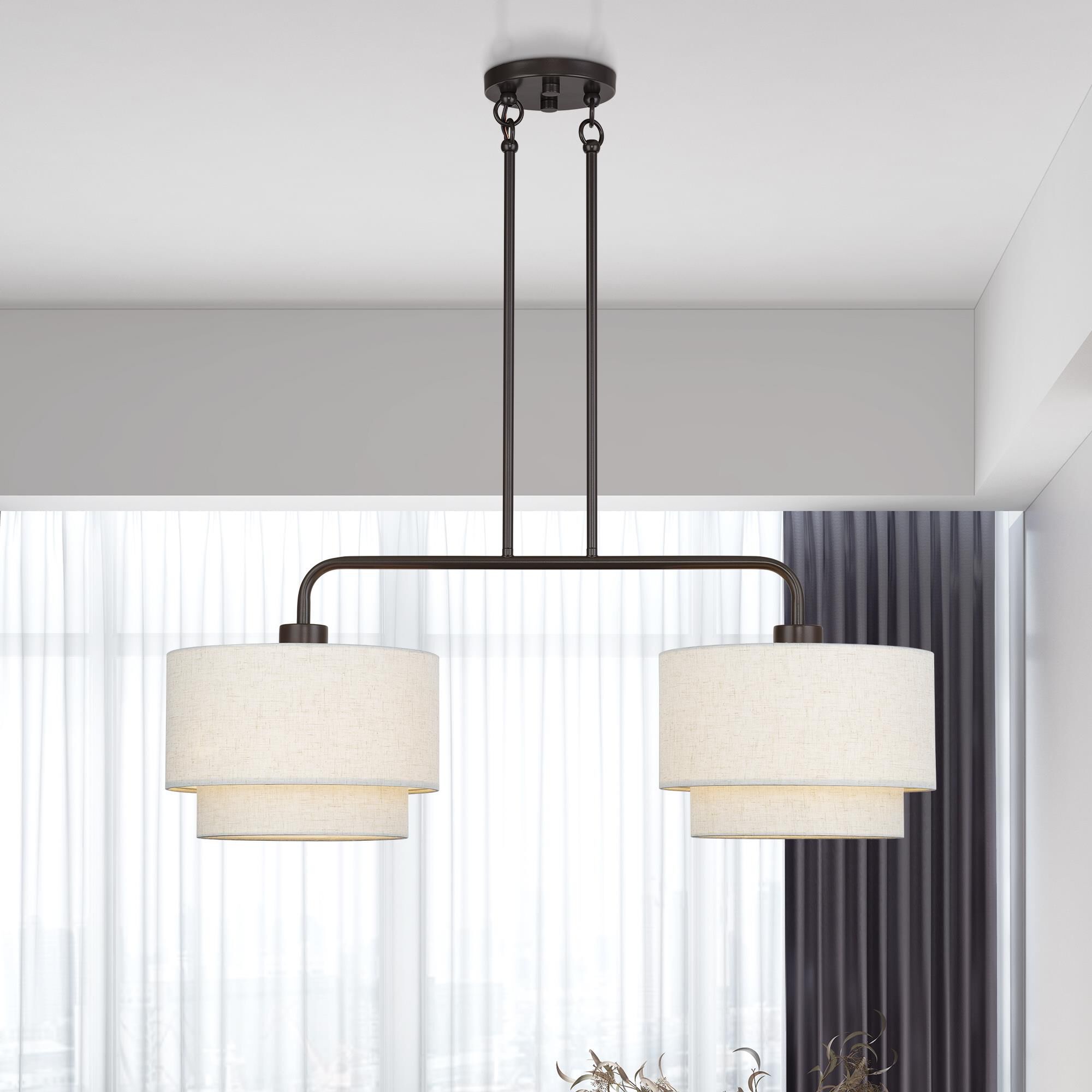 Manorwood 34 Inch Linear Suspension Light by Livex Lighting