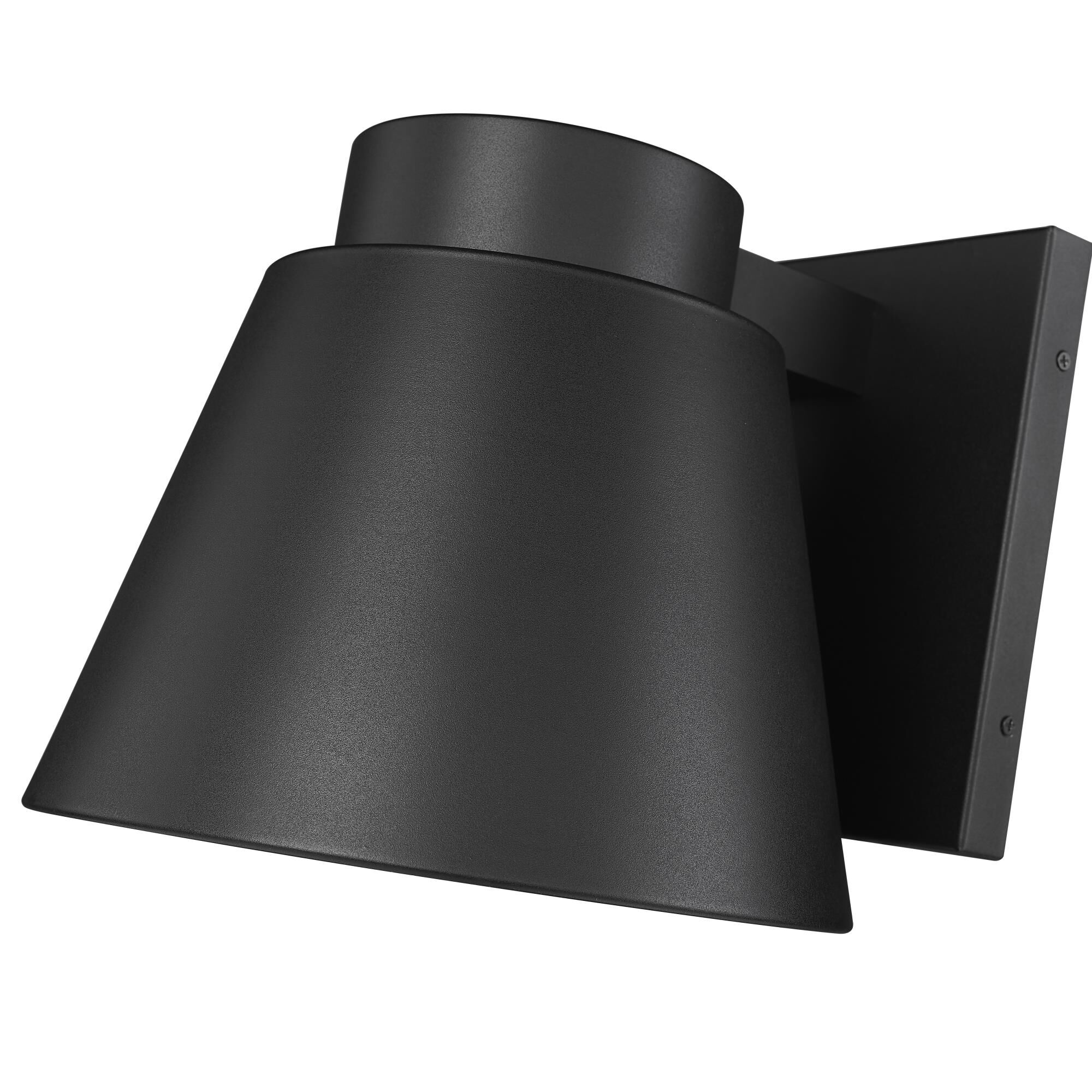 Shown in Black finish and Sandblast Aluminum shade