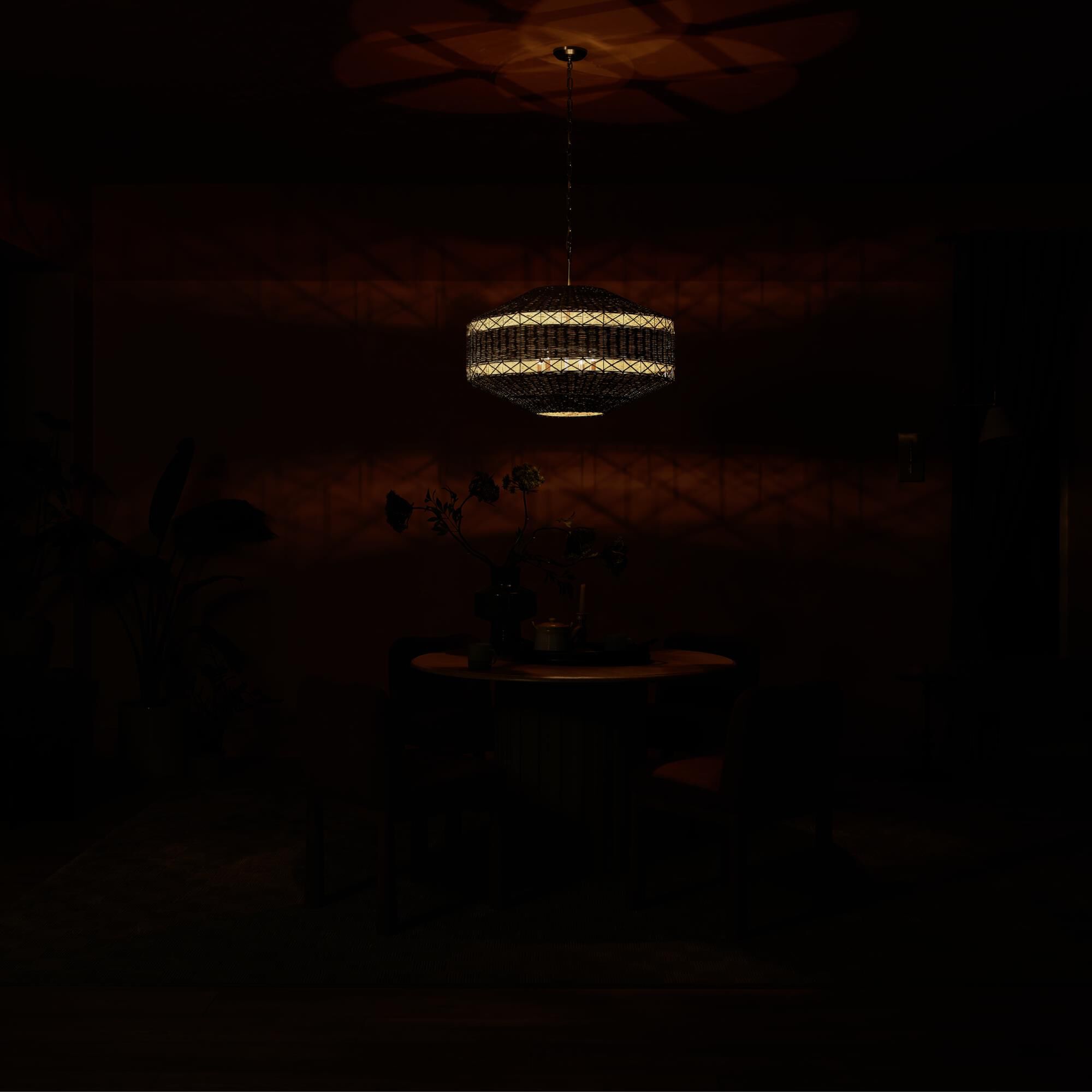 Lulo 30 Inch Cage Pendant by Kichler Lighting