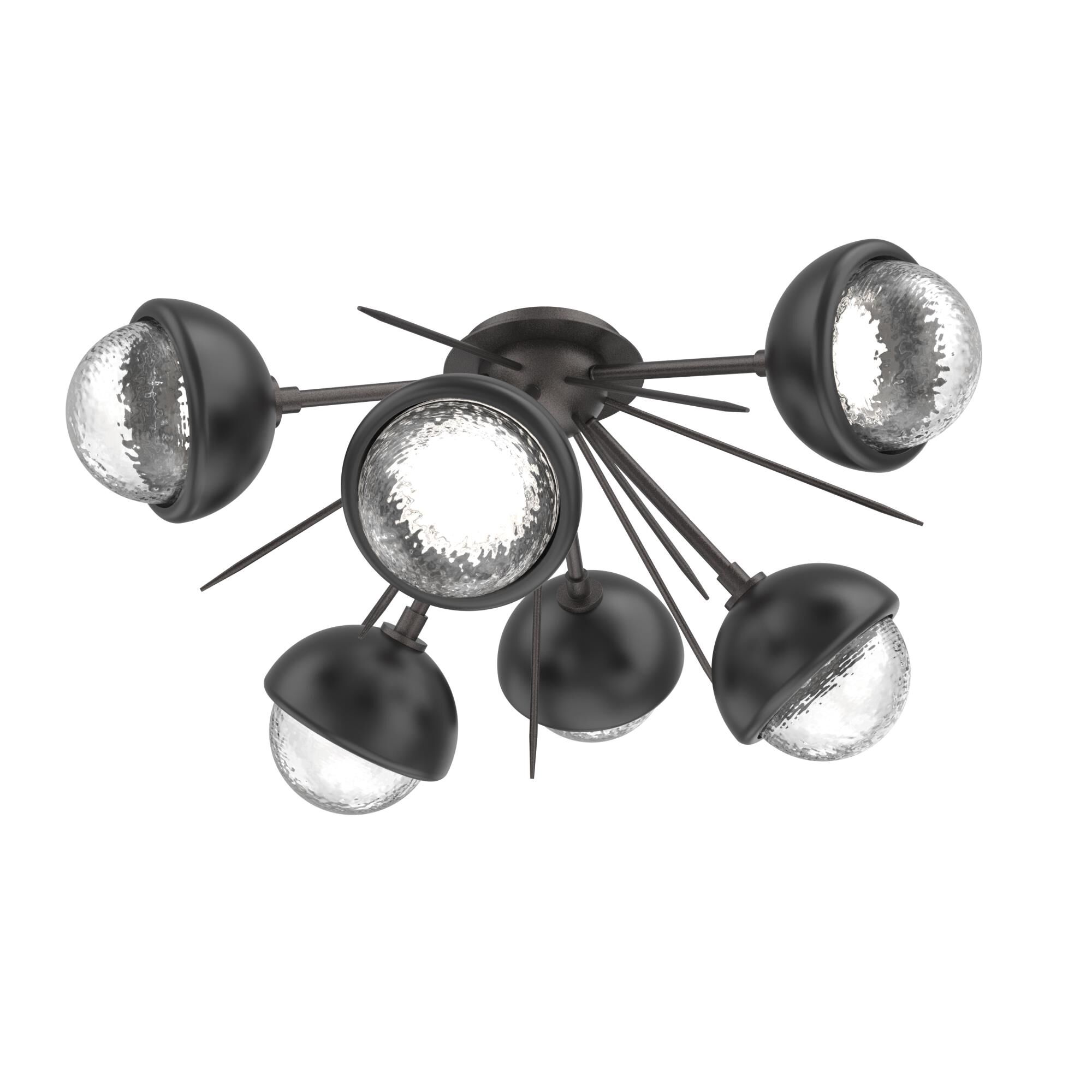 Levi Wilson Cabochon 28 Inch Semi Flush Mount by Hammerton Studio