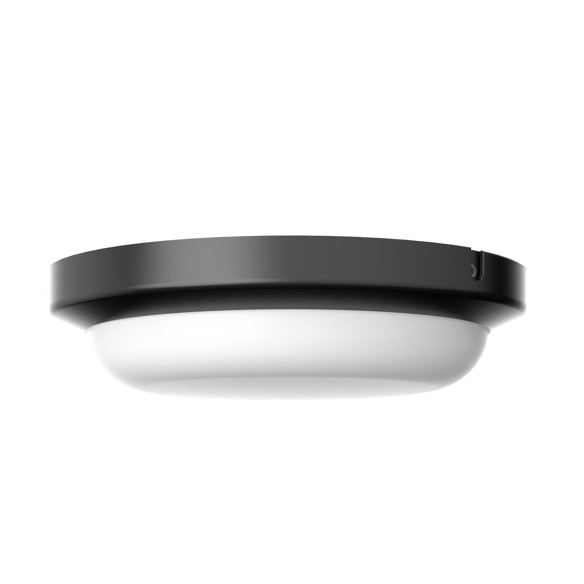 Shown in Black finish and White Polycarbonate shade