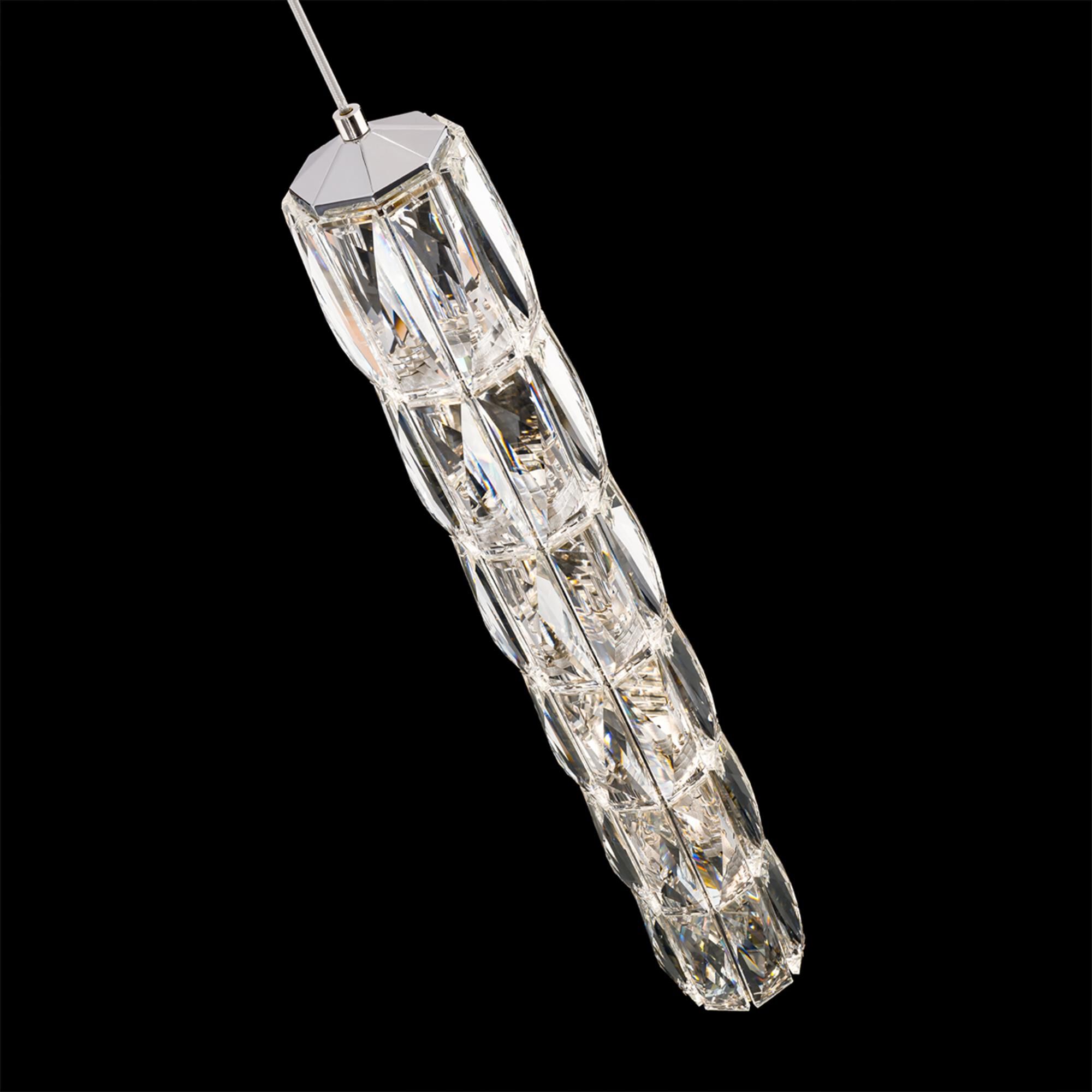 Shown in Stainless Steel finish and Clear Radiance Crystal glass