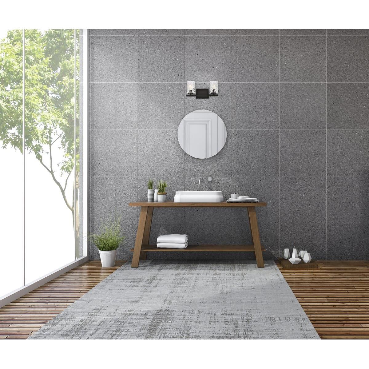 Shown in Black finish and Clear glass