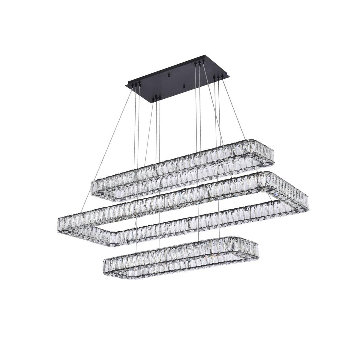 Shown in Black finish and Clear Royal Cut crystal