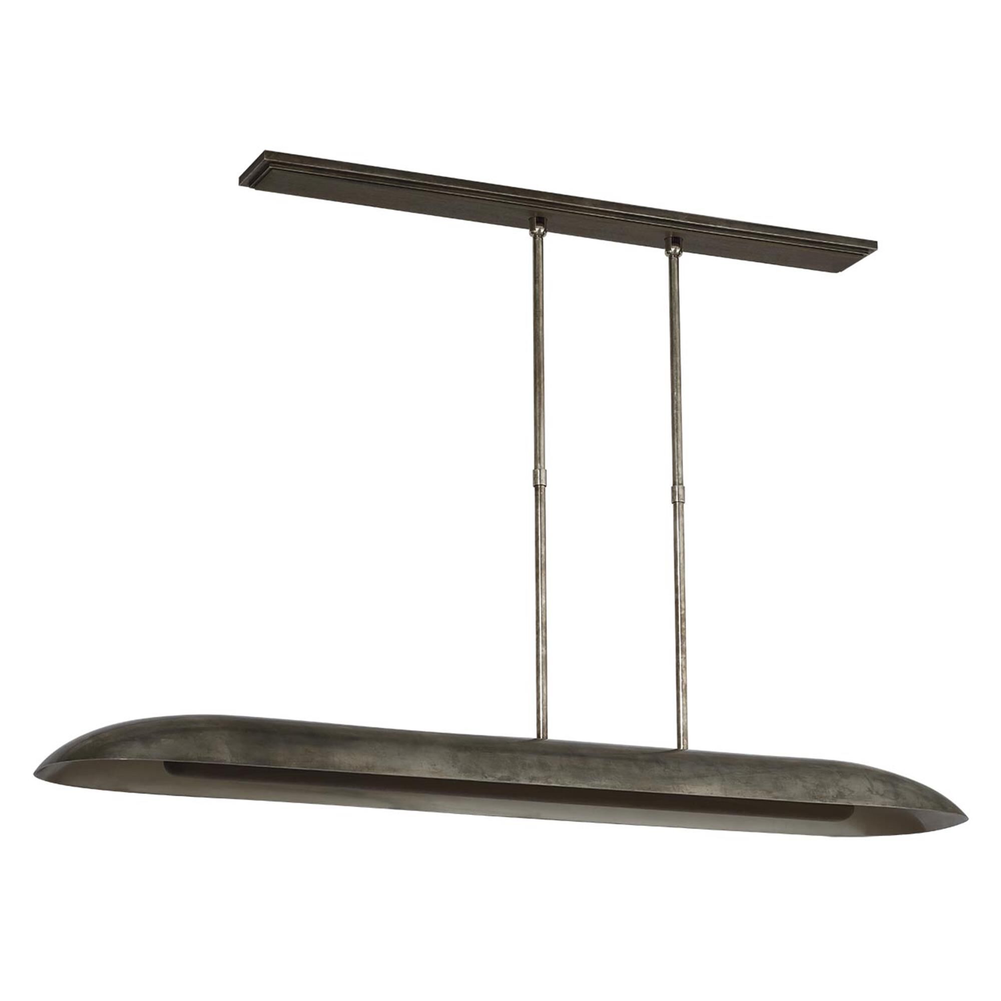 Shown in Mottled Pewter And Warm Walnut finish