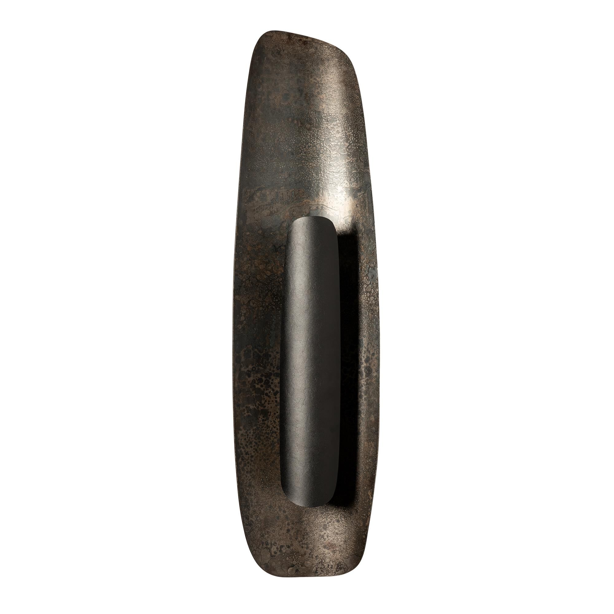 Shown in Black finish and Black Steel shade and Clear Steel accent