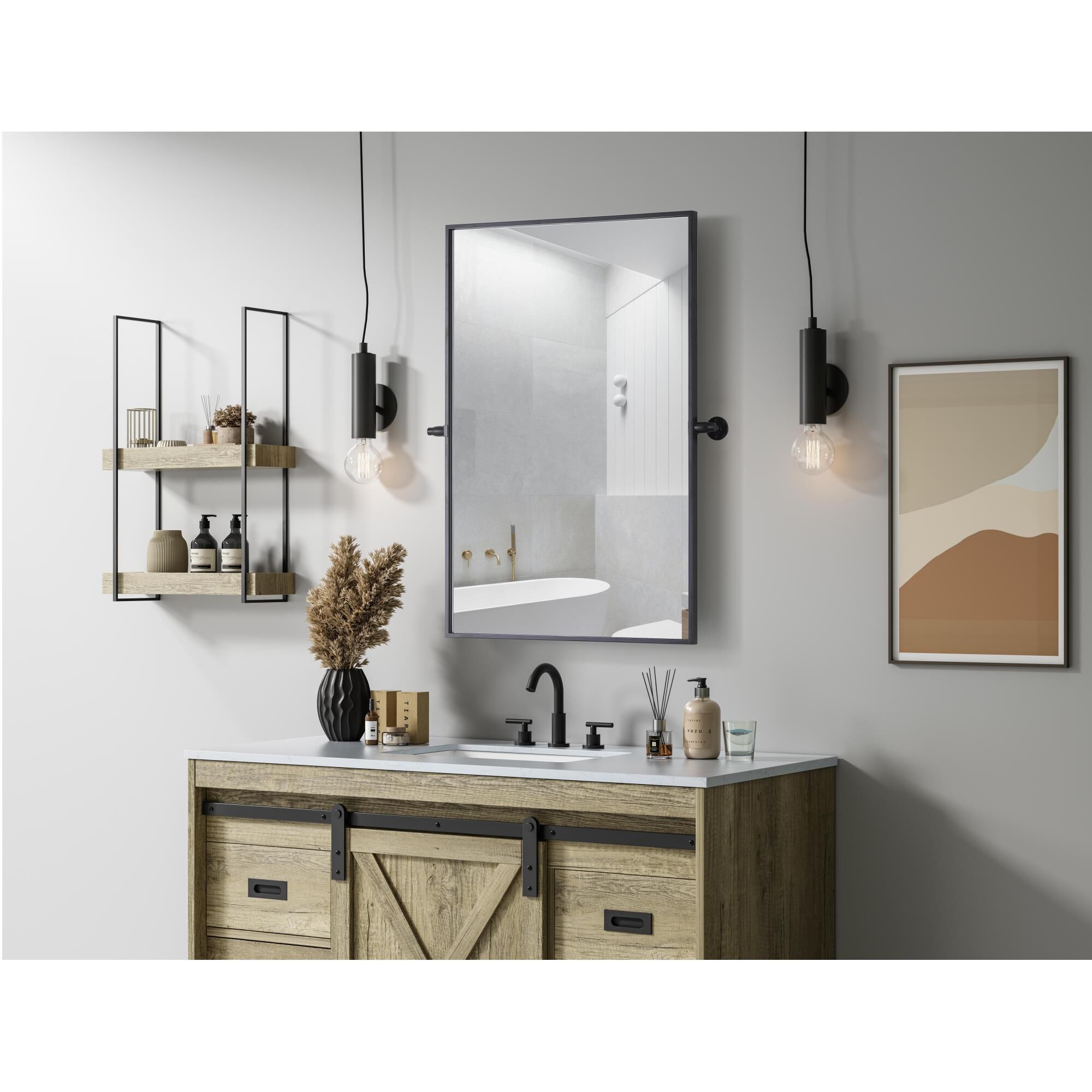 Amoura 36 Inch Deocrative Mirror by Elegant Dcor