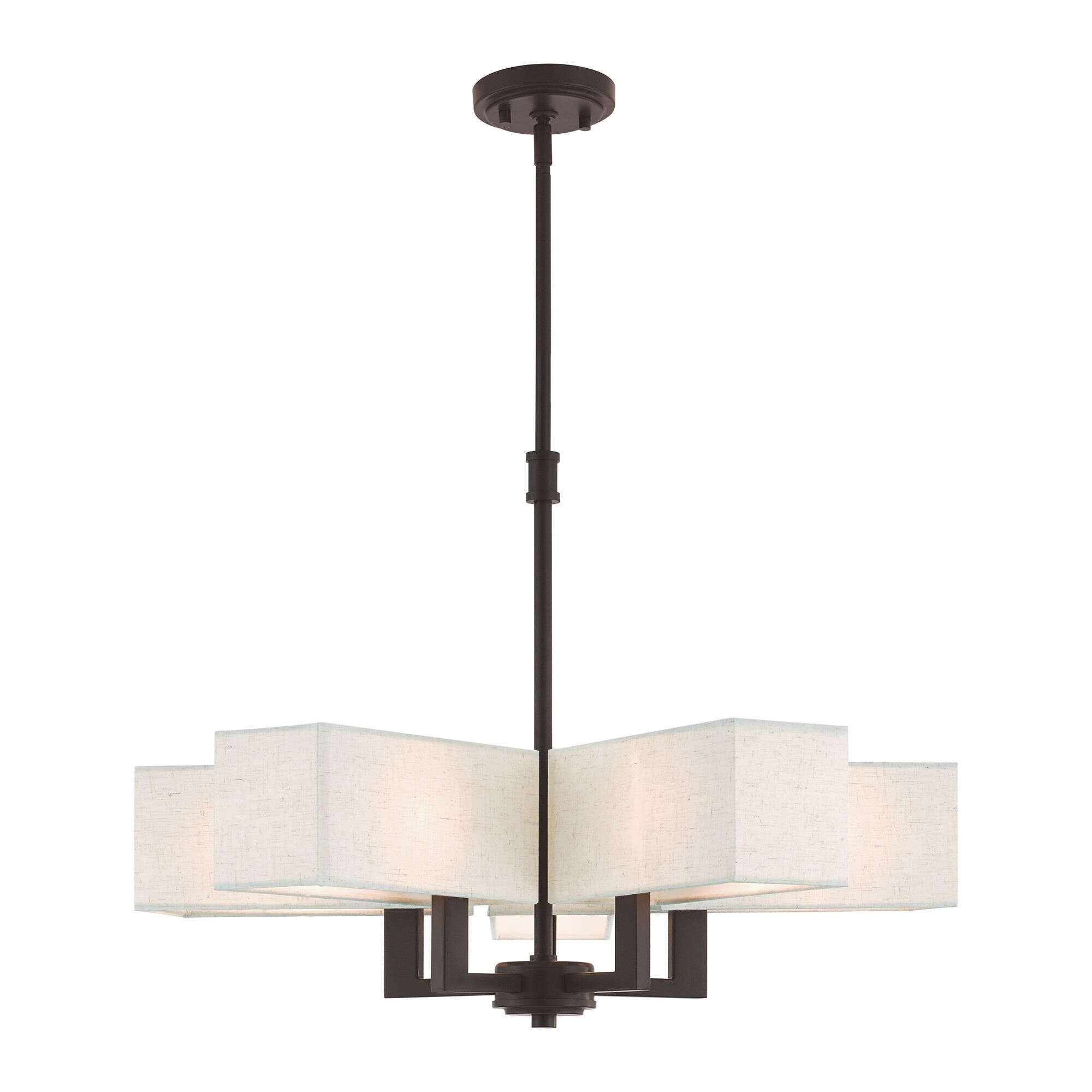 Rubix 24 Inch 5 Light Chandelier by Livex Lighting