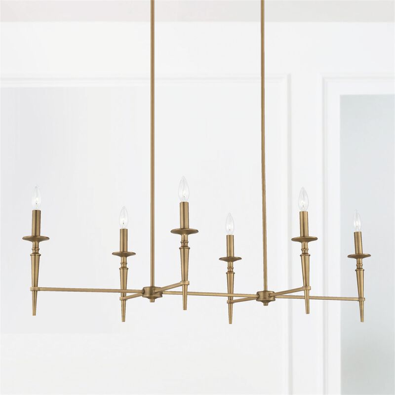 Abbie 48 Inch 6 Light Linear Suspension Light by Capital Lighting Fixture Company