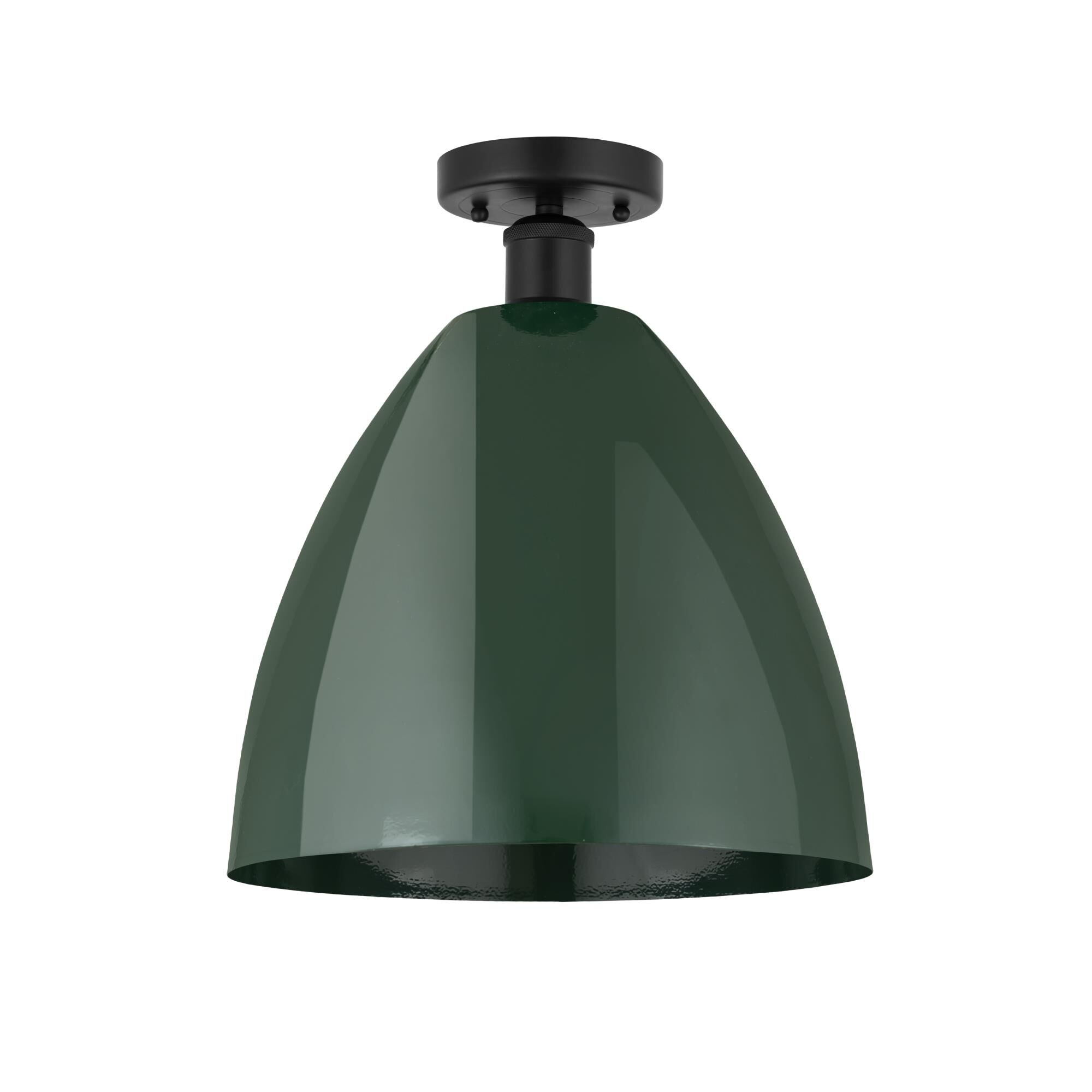Shown in Matte Black and Green finish and Green Metal shade