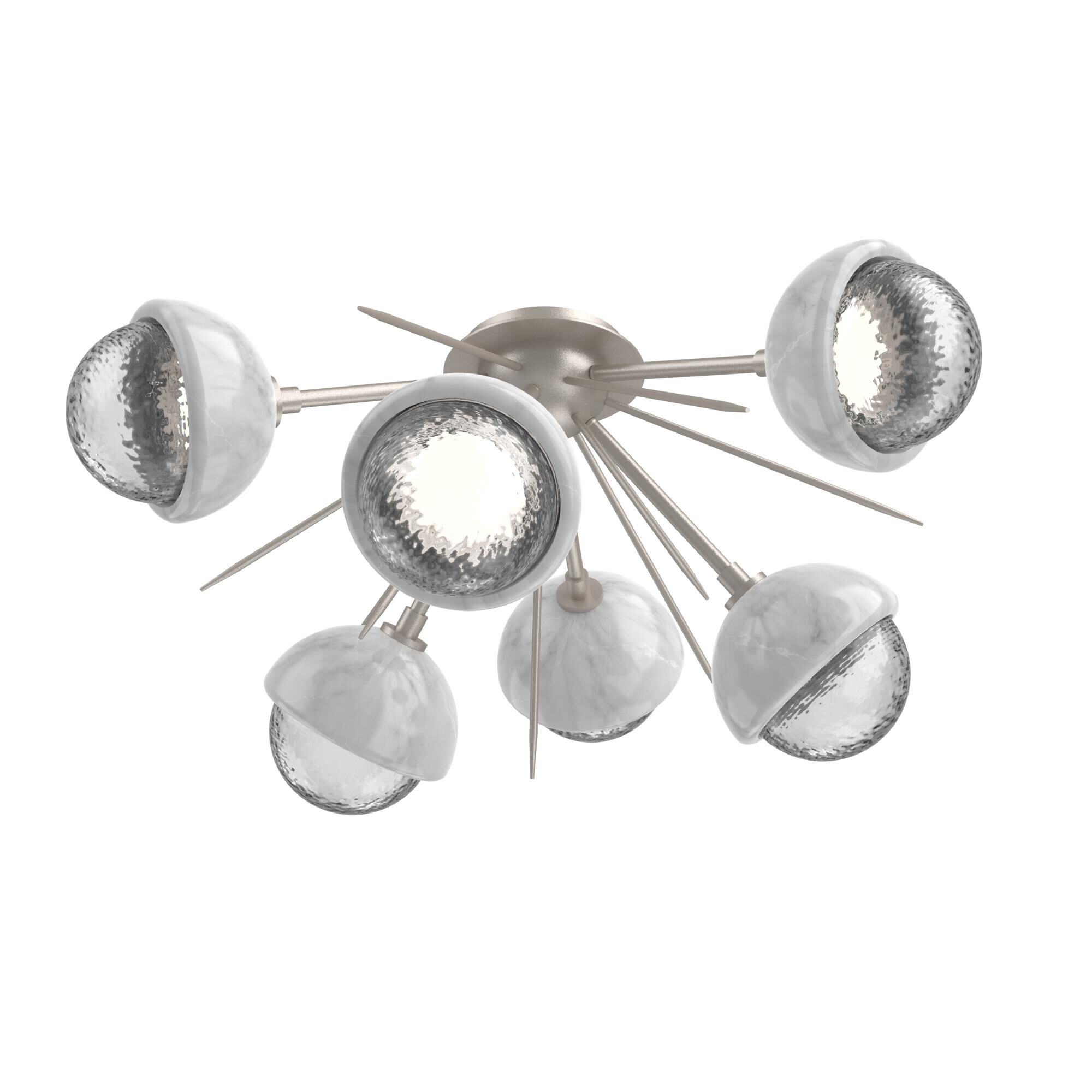 Levi Wilson Cabochon 28 Inch Semi Flush Mount by Hammerton Studio